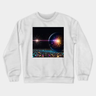 Space marble: galaxy sparkle Crewneck Sweatshirt